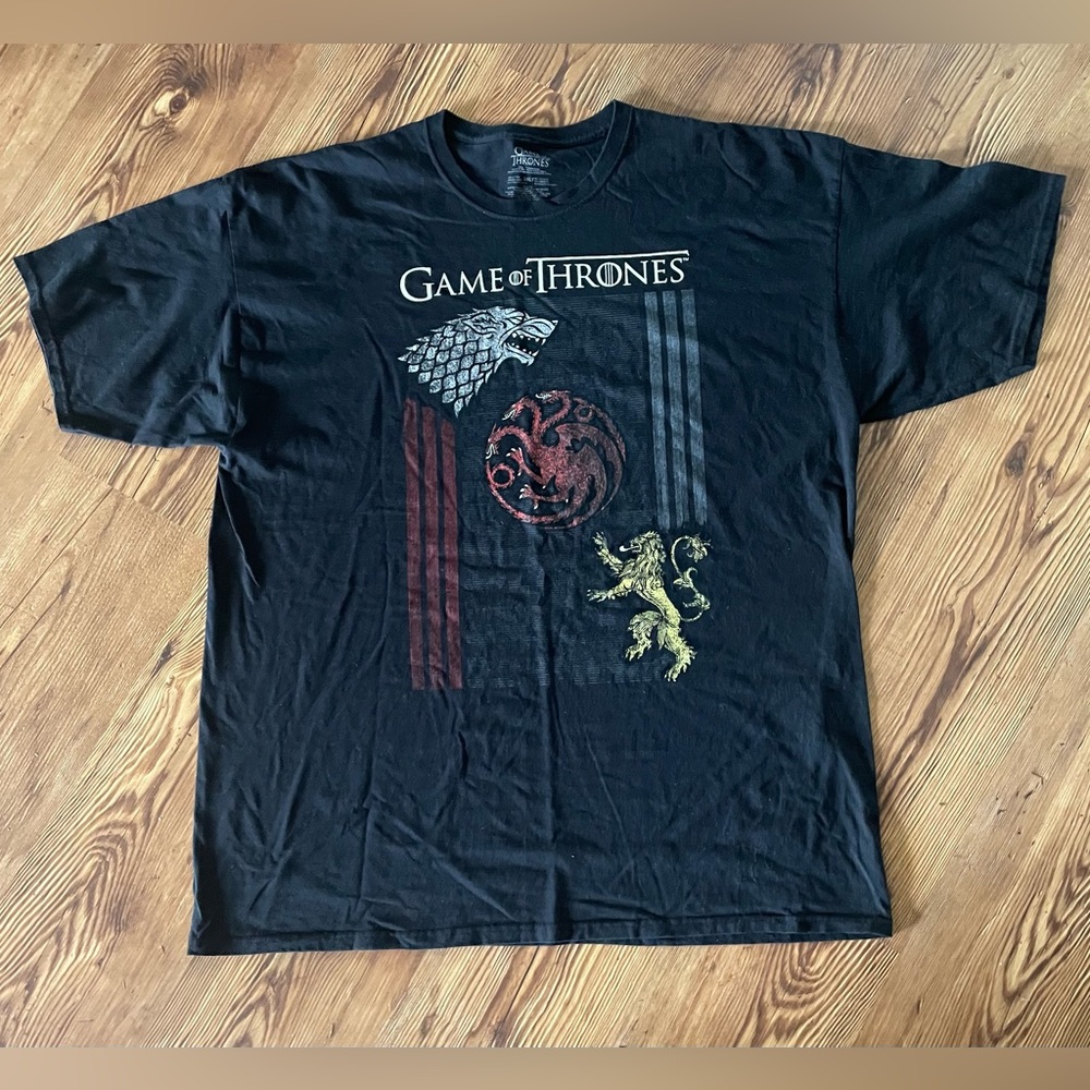 Game of Thrones Black T-shirt short sleeve 3XLT